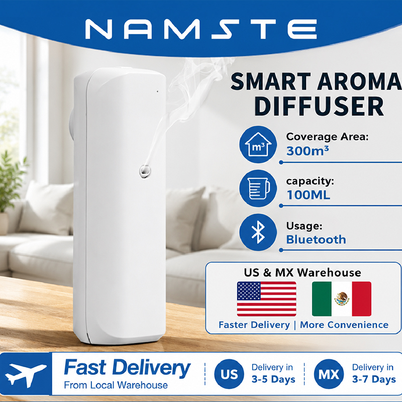 Home Fragrance Best - NAMSTE アロマオイルディフューザー Bluetooth フレグランスディフューザー ソケットスタイルアロマオイルディフューザー 家庭用トイレ芳香剤デバイス
