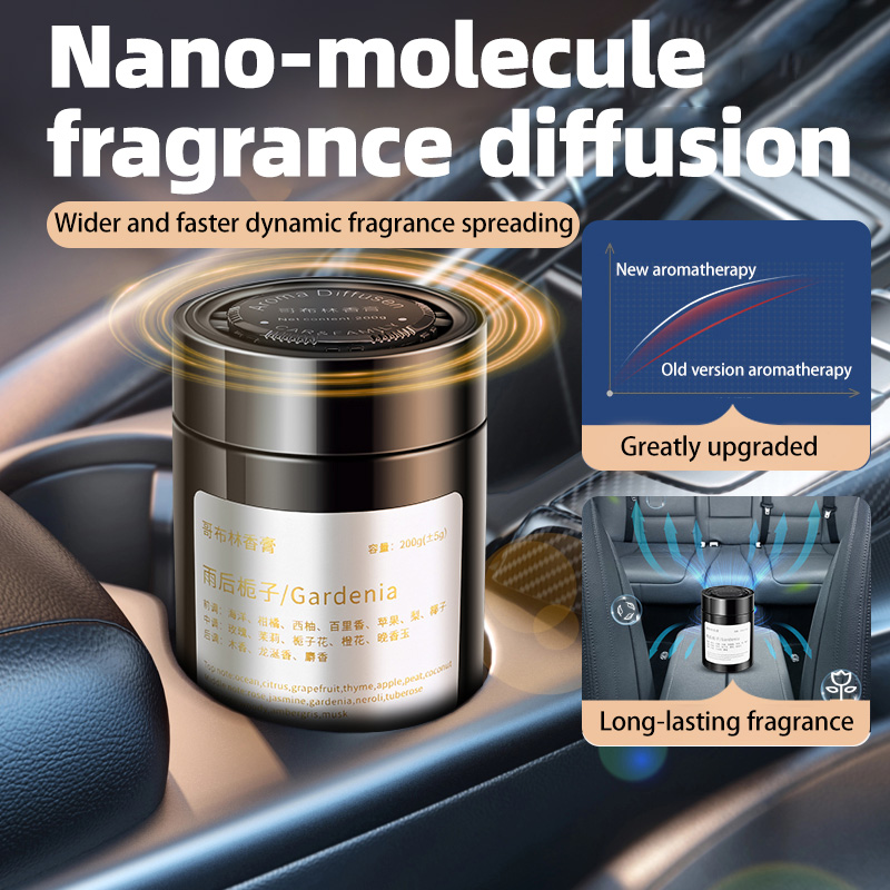 Home Fragrance Best - 車用芳香剤、新モデルの車用お香、男女兼用の固形フレグランスバーム、高級感のある車用芳香剤（家庭用にも）。